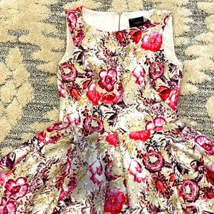 JUST…Taylor Pink & White Floral Dress Size 2
